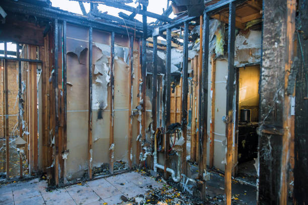 Professional Fire Damage Restoration technician working in Dublin, VA